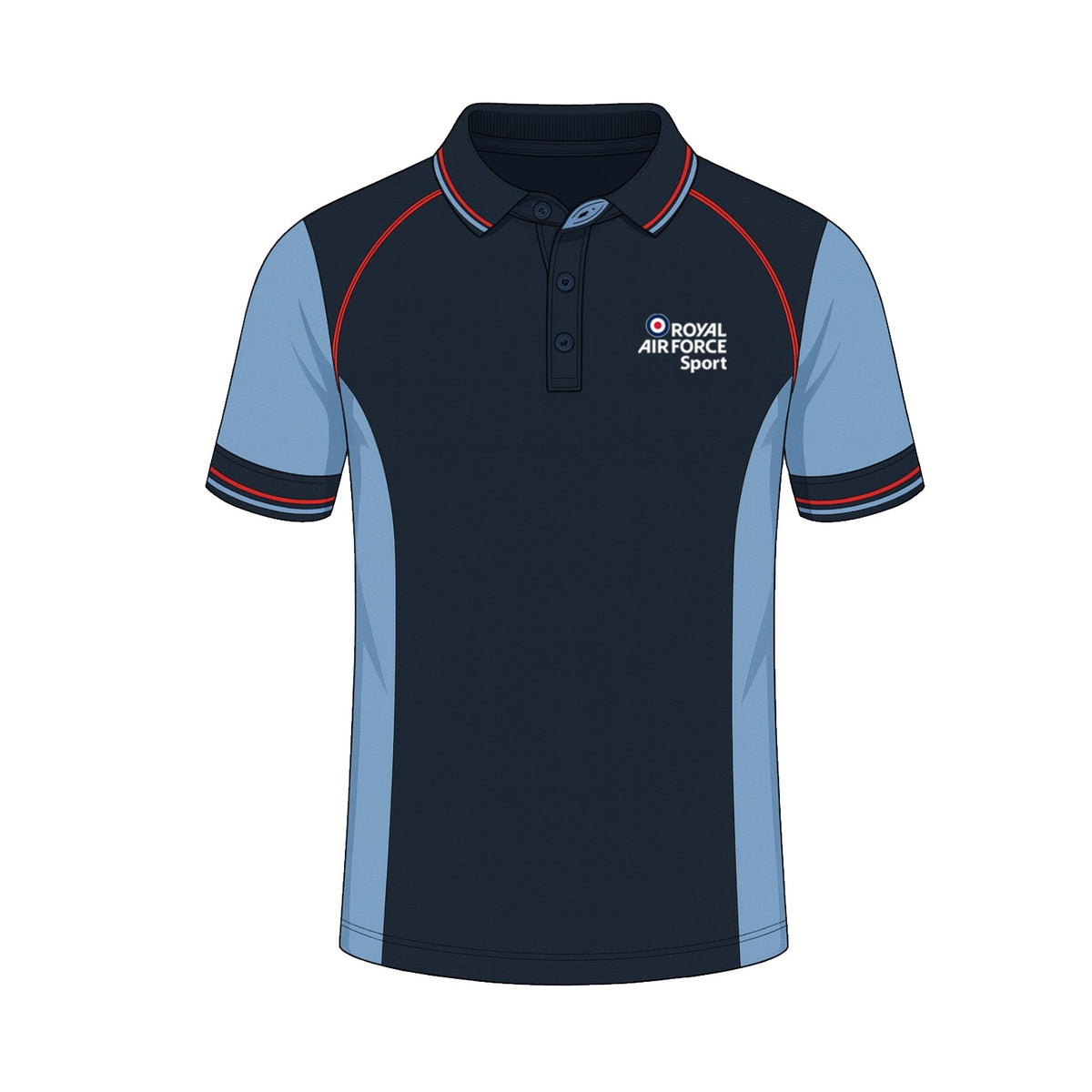 RAF Bobsleigh Luge and Skeleton Unisex Poloshirt