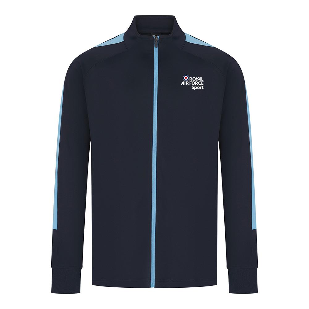RAF Volleyball Knitted Tracksuit Top Navy/Sky