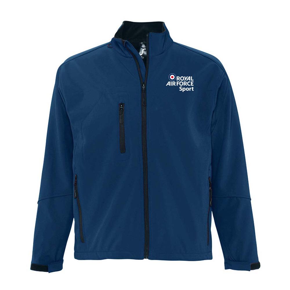RAF Bobsleigh Luge and Skeleton Relax Soft Shell Jacket Abyss Blue
