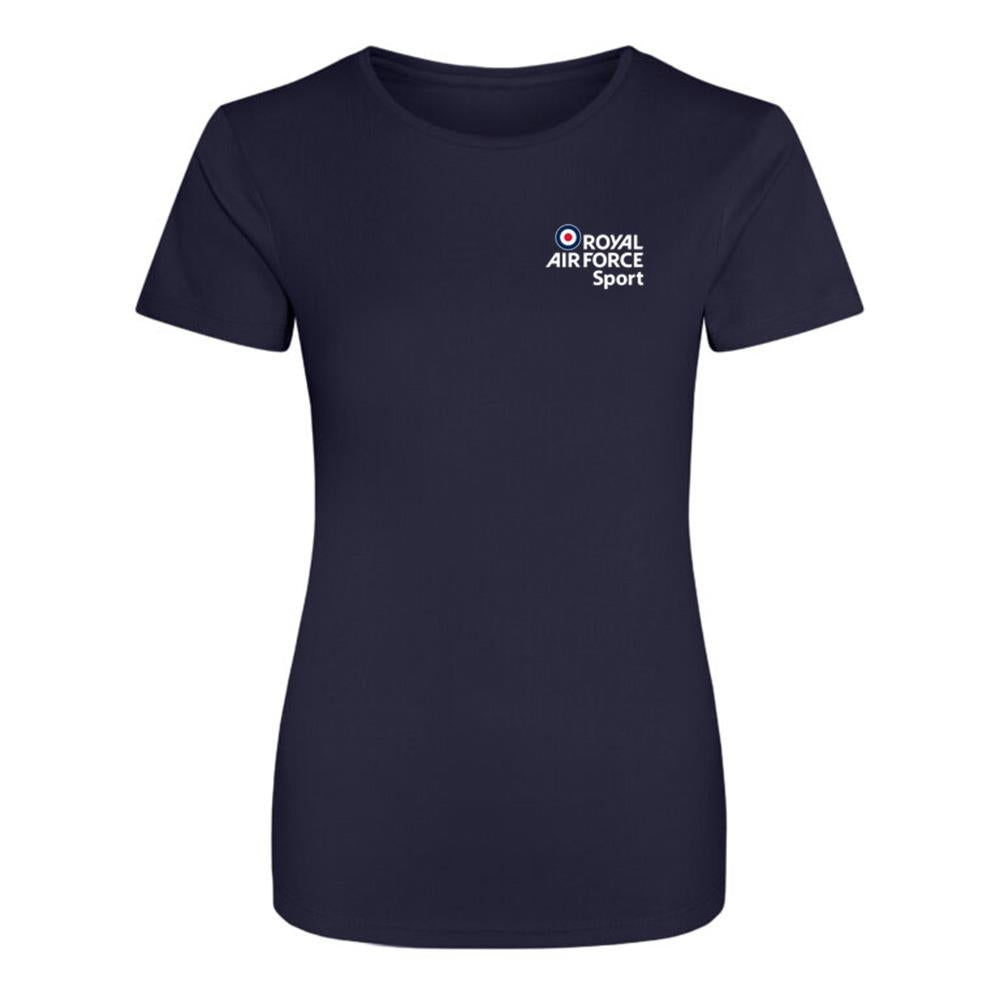 RAF Bobsleigh Luge and Skeleton Ladies Cool T-Shirt French Navy